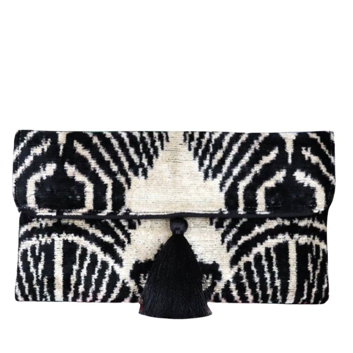 Blair Velvet Ikat Clutch