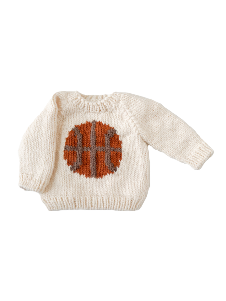Hand Knit Basketball Baby/Toddler Sweater