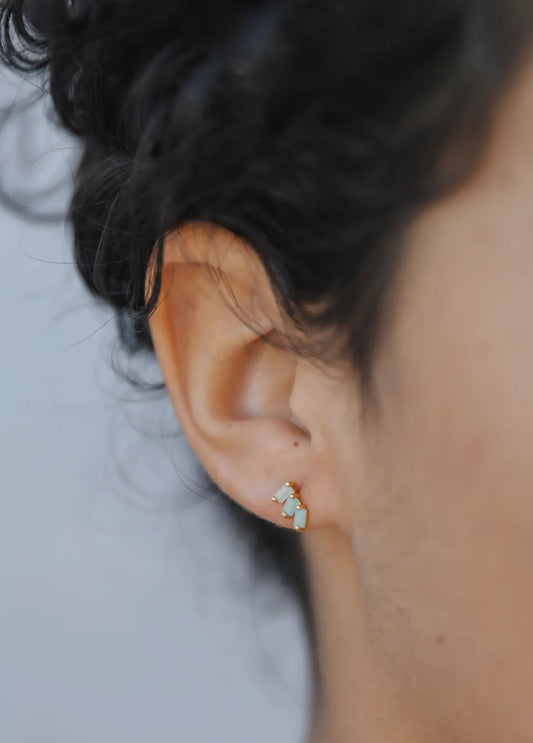 Amazonite Stud Earrings