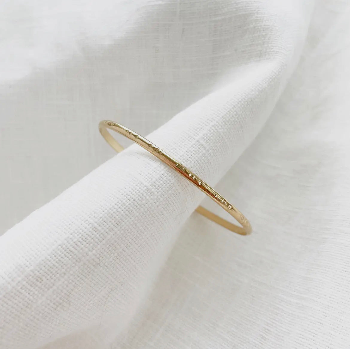 Handmade 14K Gold-Filled Notched Cuff Bracelet