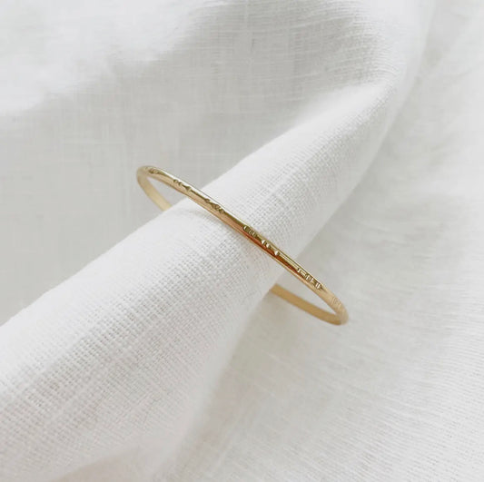 Handmade 14K Gold-Filled Notched Cuff Bracelet