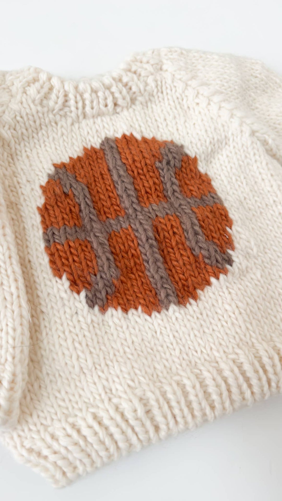 Hand Knit Basketball Baby/Toddler Sweater