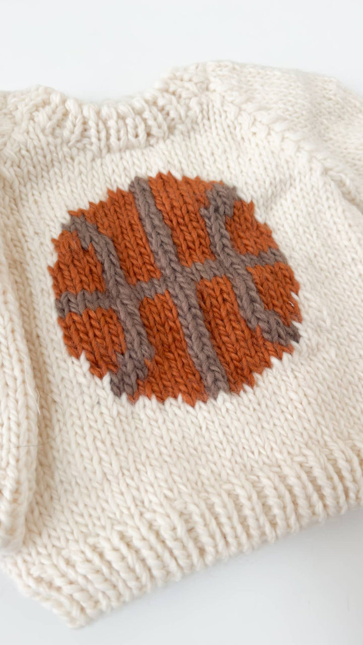 Hand Knit Basketball Baby/Toddler Sweater