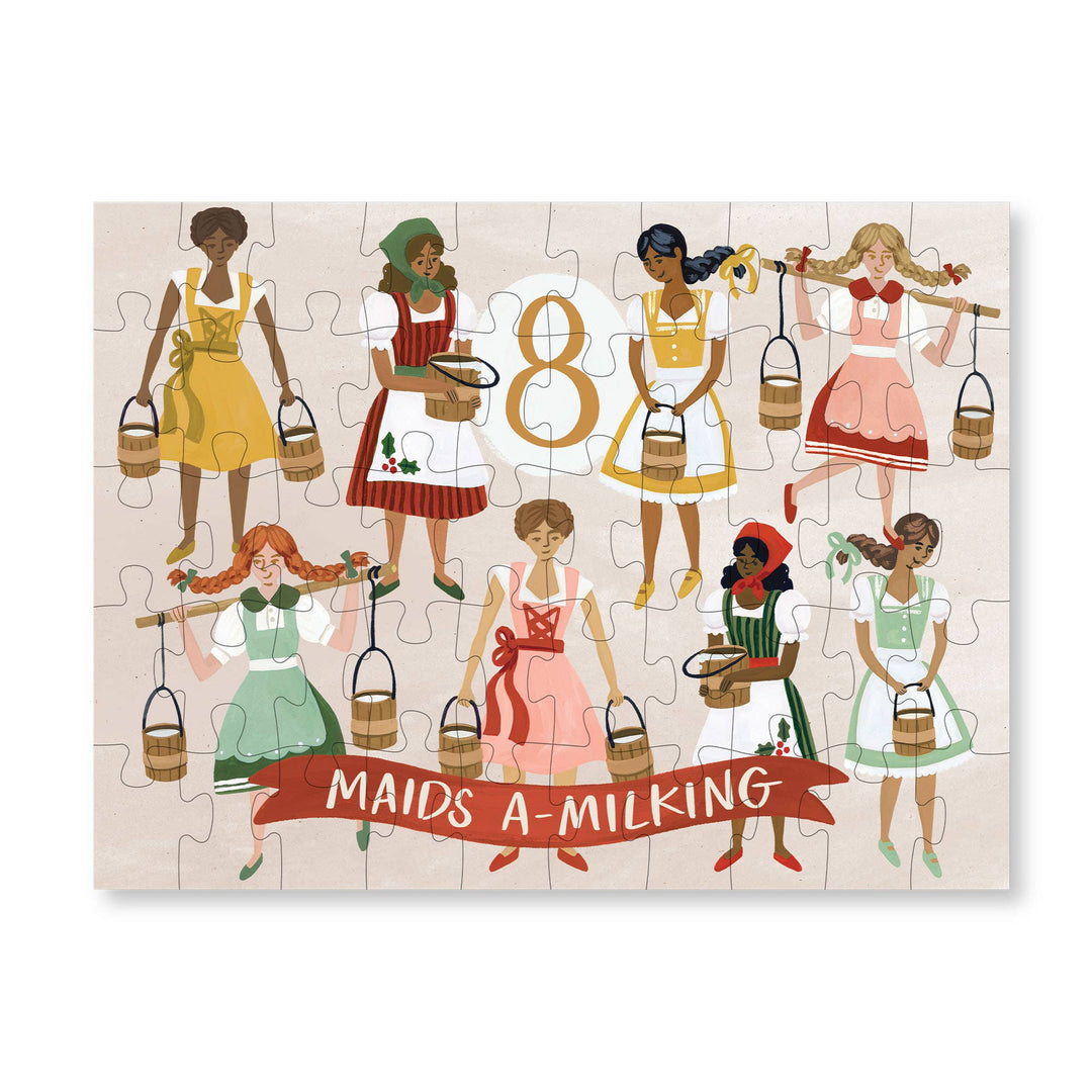 12 Days of Christmas - 50 Piece Jigsaw Puzzles - Set of 12