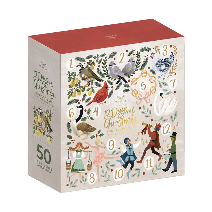 12 Days of Christmas - 50 Piece Jigsaw Puzzles - Set of 12