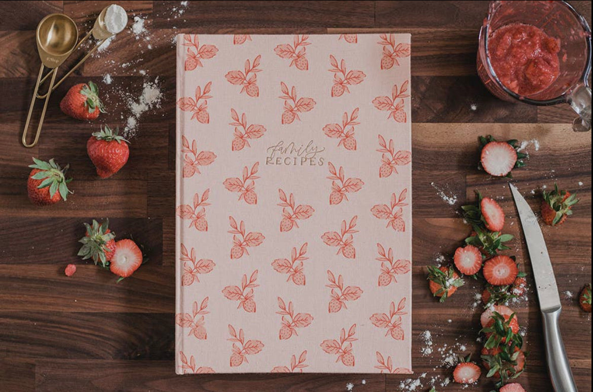 Handmade Strawberry Heirloom Recipe Book