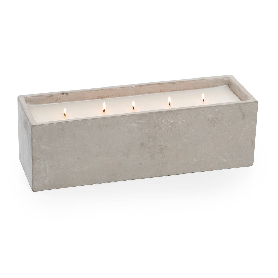 Cement Rectangle Statement Candle