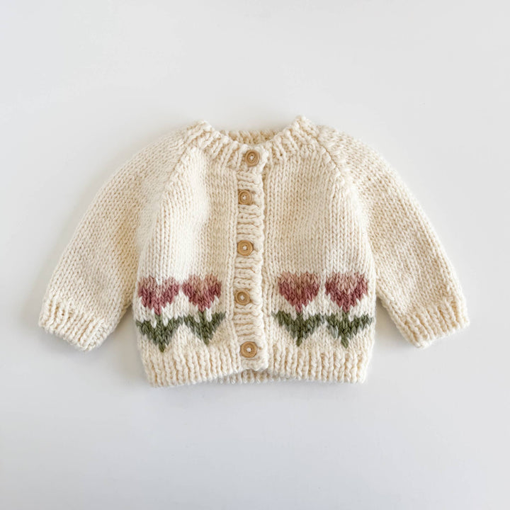Hand Knit Tulip Baby/Toddler Cardigan