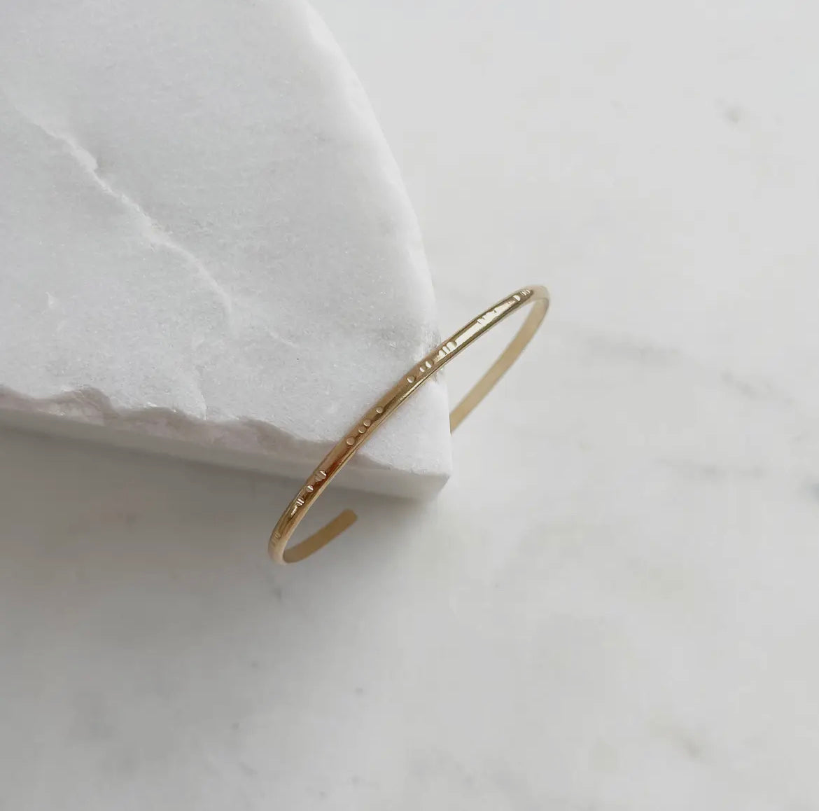 Handmade 14K Gold-Filled Notched Cuff Bracelet