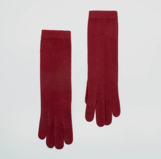 Handmade 13” Ashton Red Cashmere Gloves