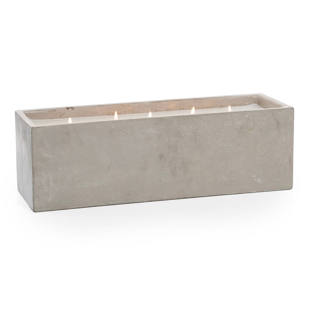 Cement Rectangle Statement Candle