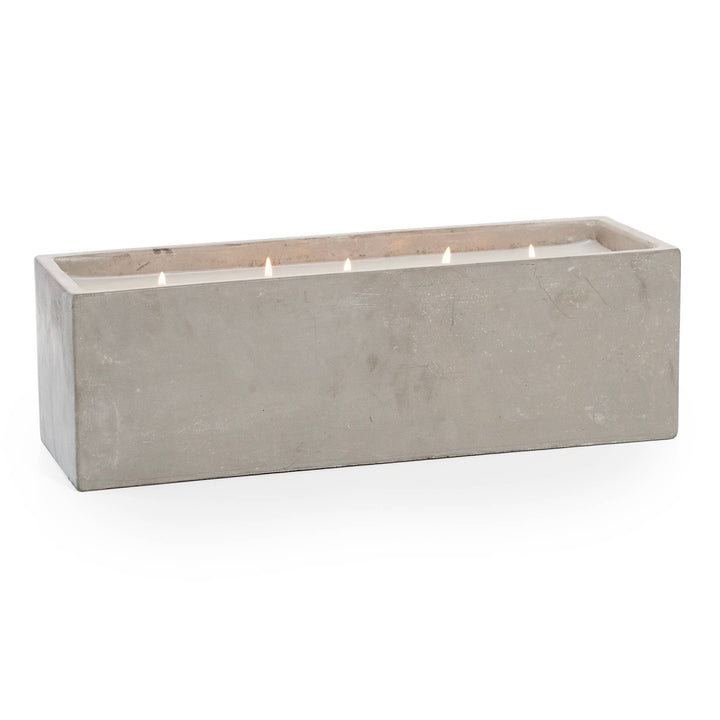 Cement Rectangle Statement Candle