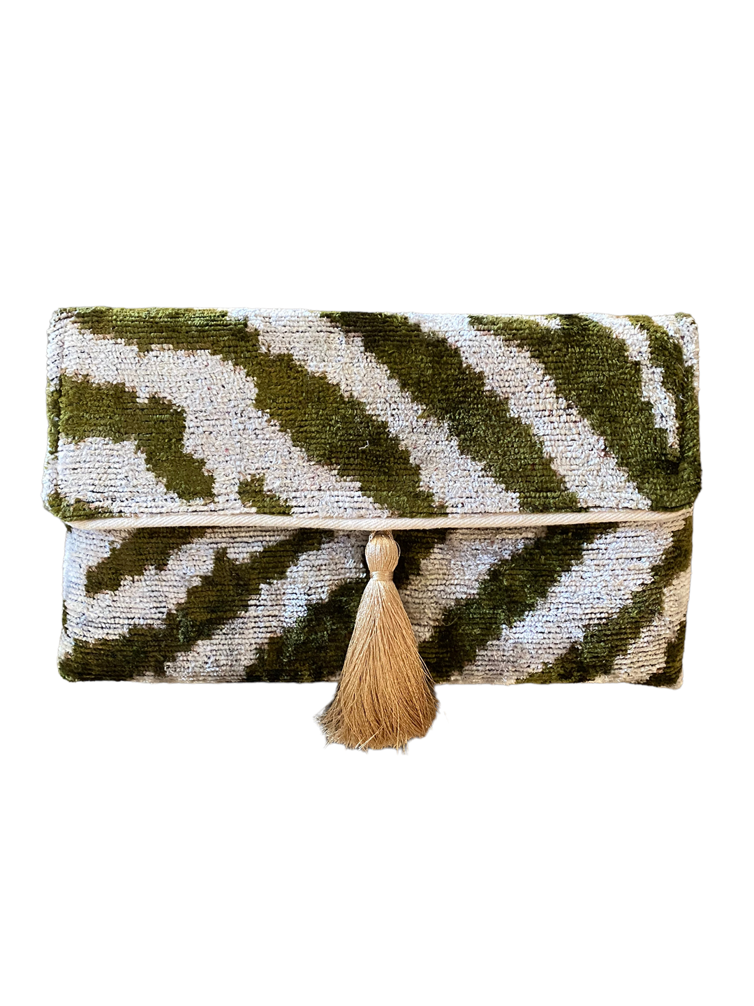 Taylor Silk Velvet Ikat Clutch